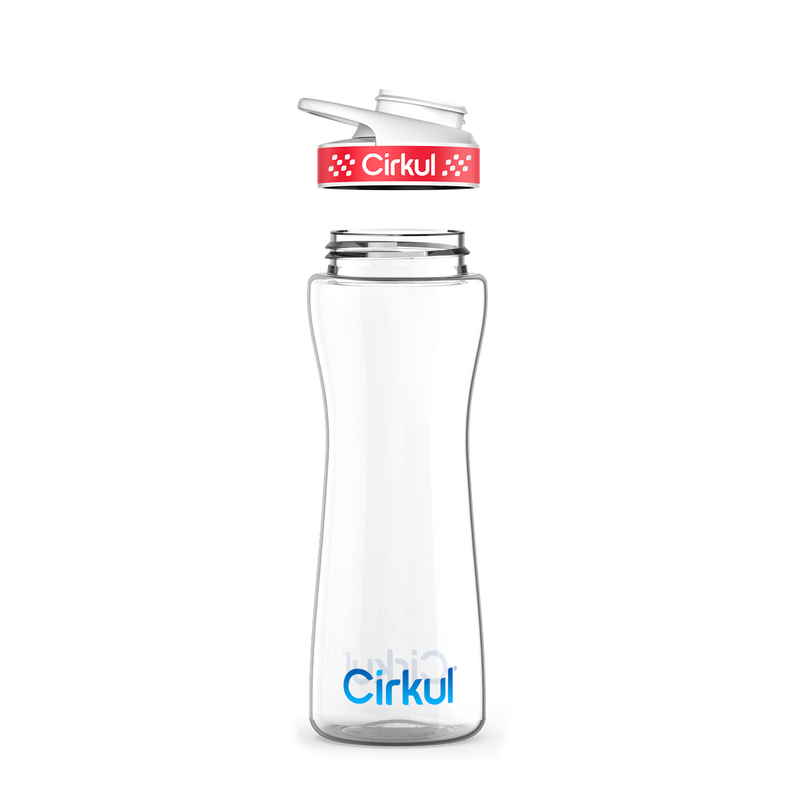 22oz. Plastic Bottle & Comfort Grip Lid kqmcf 99za3