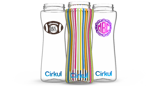 Custom 22oz. Plastic Bottle & Comfort Grip Lid vj36v p847q