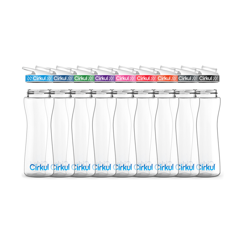 22oz. Plastic Bottle & Comfort Grip Lid kqmcf 99za3