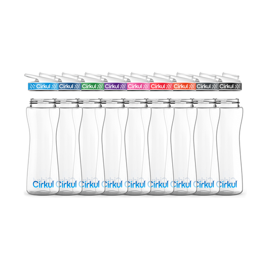 22oz. Plastic Bottle & Comfort Grip Lid kqmcf 99za3