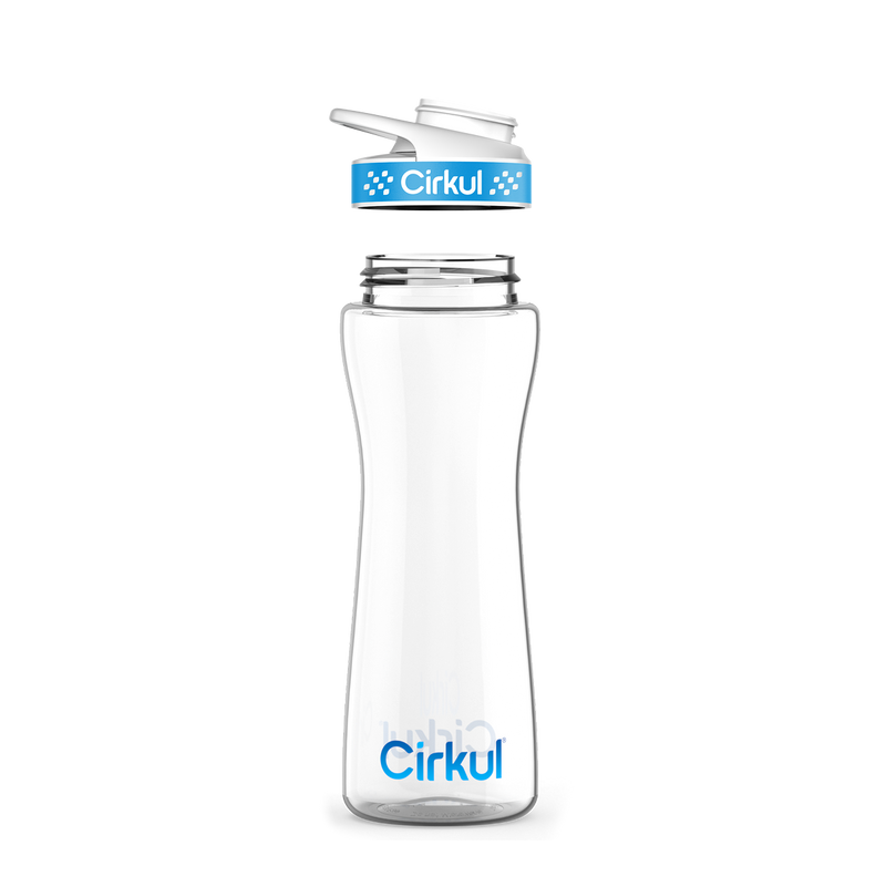 22oz. Plastic Bottle & Comfort Grip Lid kqmcf 99za3