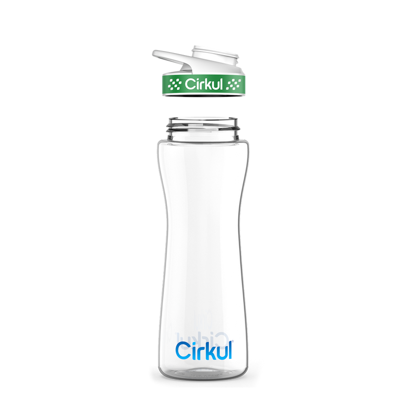 22oz. Plastic Bottle & Comfort Grip Lid kqmcf 99za3
