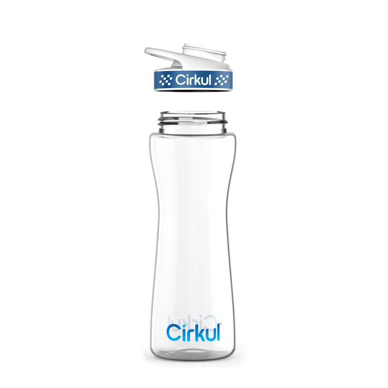 22oz. Plastic Bottle & Comfort Grip Lid kqmcf 99za3