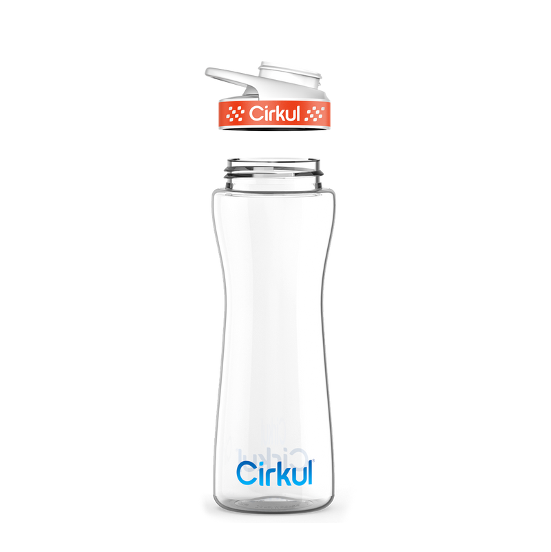 22oz. Plastic Bottle & Comfort Grip Lid kqmcf 99za3