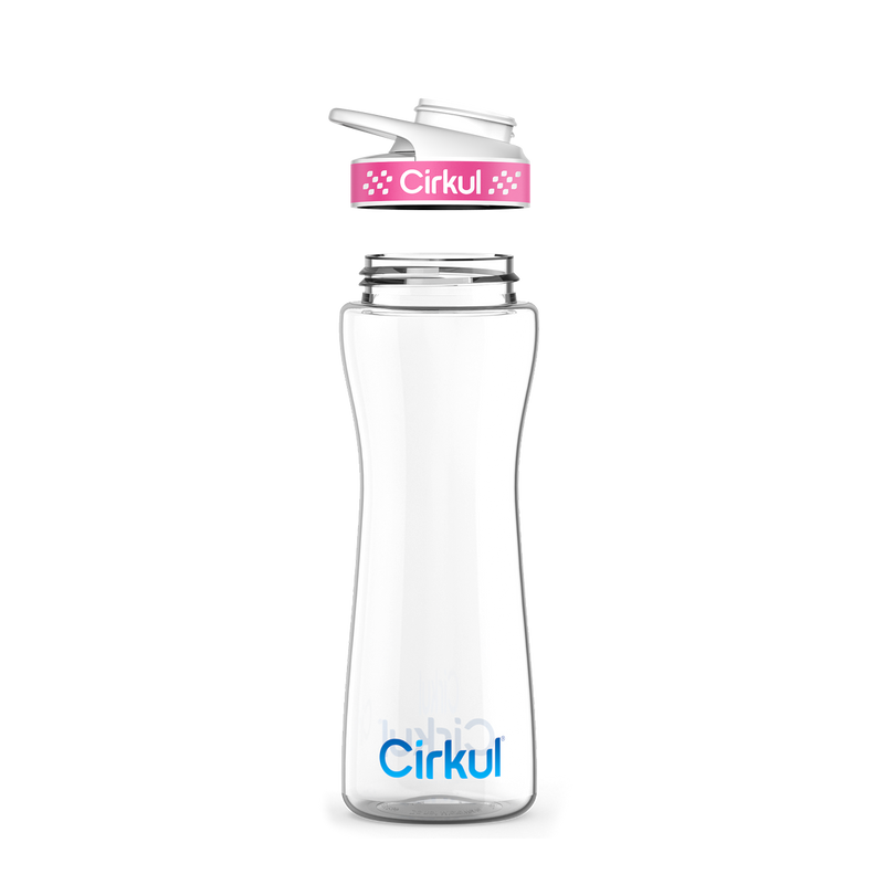 22oz. Plastic Bottle & Comfort Grip Lid kqmcf 99za3