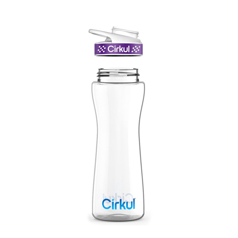 22oz. Plastic Bottle & Comfort Grip Lid kqmcf 99za3