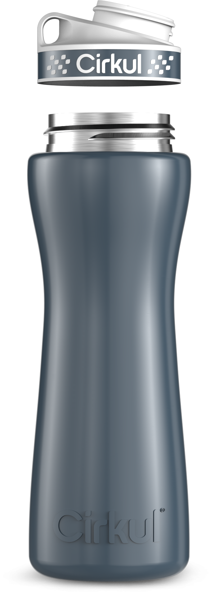Custom 22oz. Stainless Steel Bottle & Comfort Grip Lid ertwg y8tbm