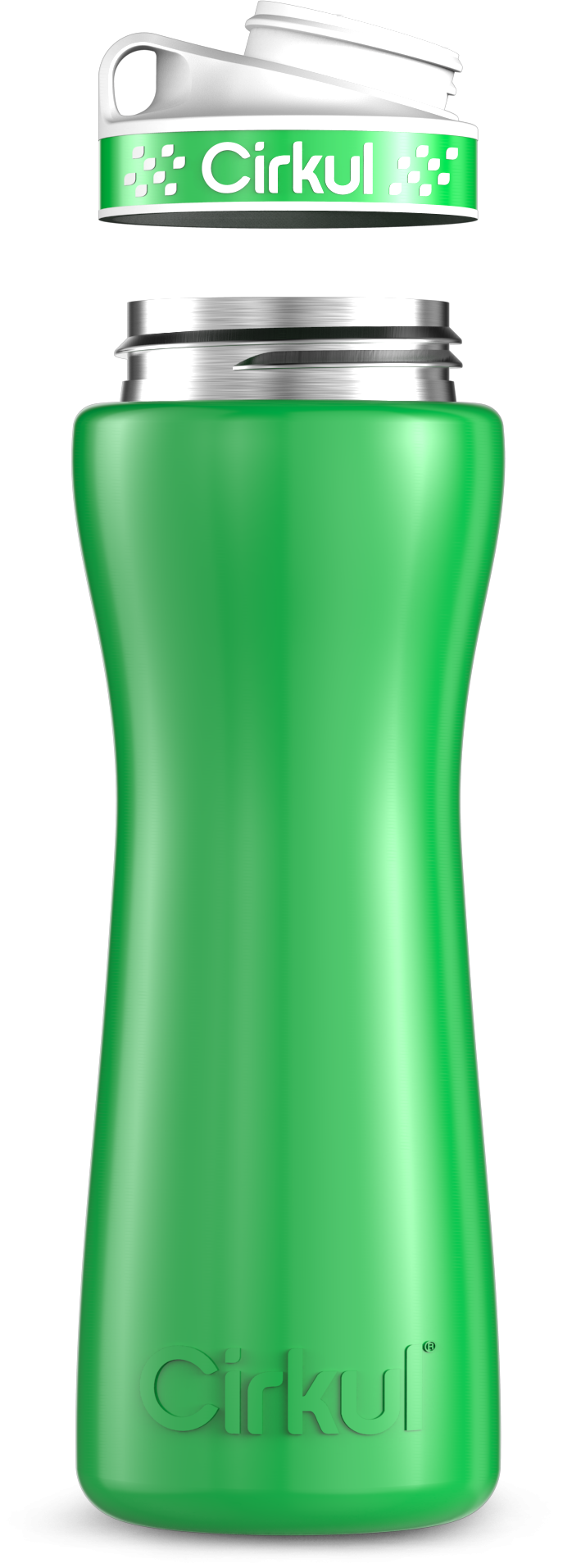 Custom 22oz. Stainless Steel Bottle & Comfort Grip Lid ertwg y8tbm