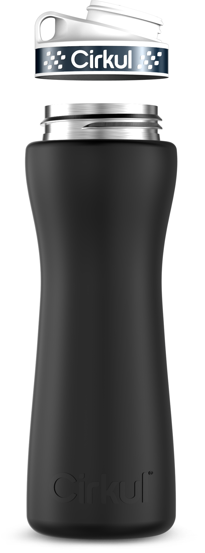 Custom 22oz. Stainless Steel Bottle & Comfort Grip Lid ertwg y8tbm
