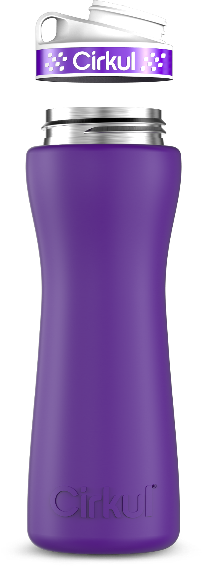 Custom 22oz. Stainless Steel Bottle & Comfort Grip Lid ertwg y8tbm