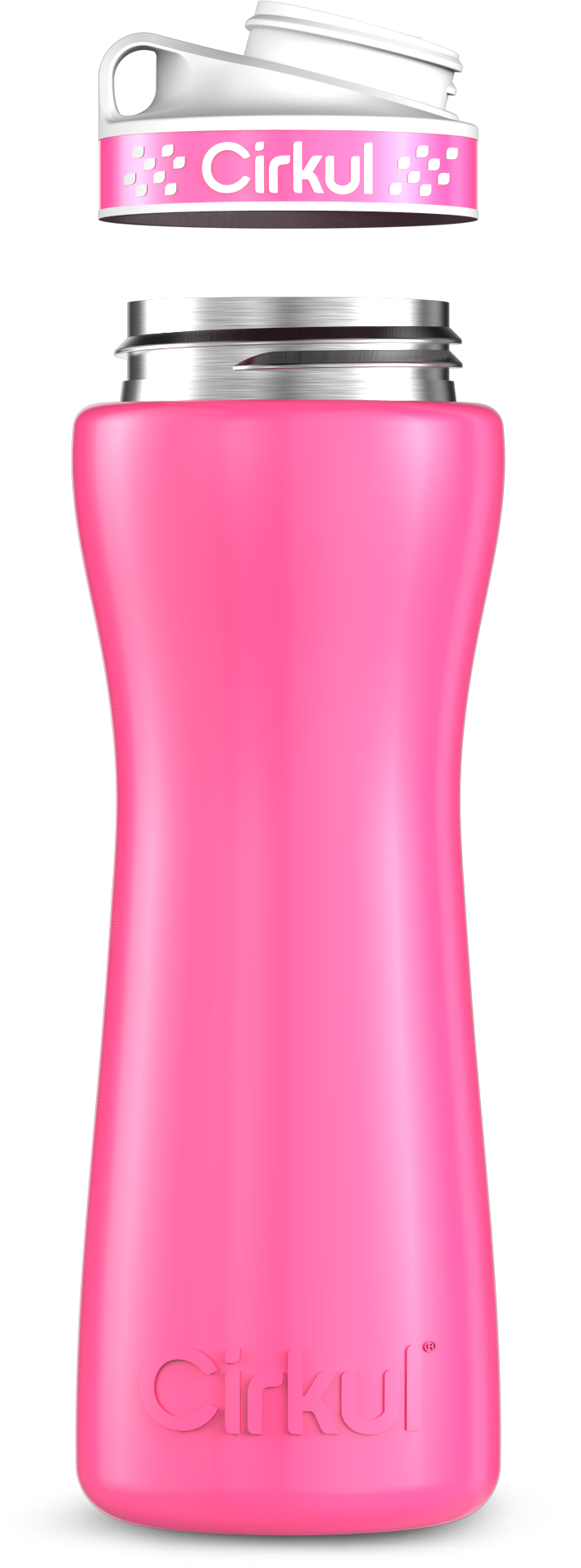 Custom 22oz. Stainless Steel Bottle & Comfort Grip Lid ertwg y8tbm
