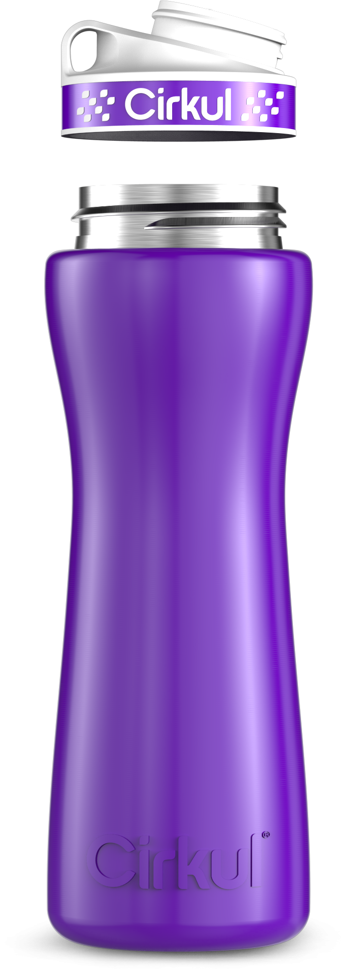 Custom 22oz. Stainless Steel Bottle & Comfort Grip Lid ertwg y8tbm
