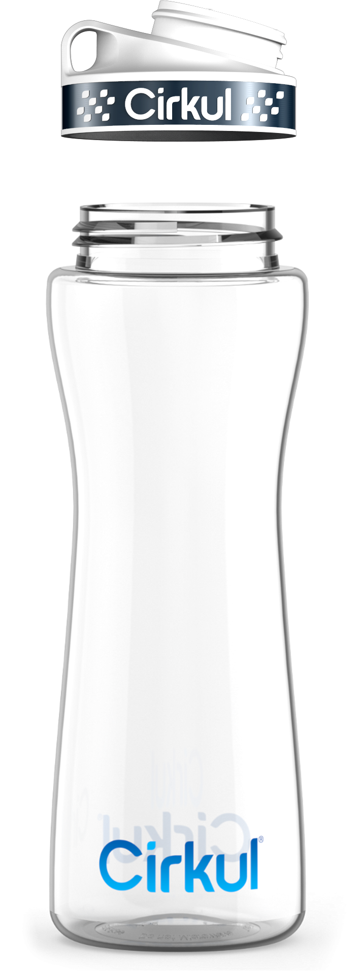 Custom 22oz. Plastic Bottle & Comfort Grip Lid vj36v p847q