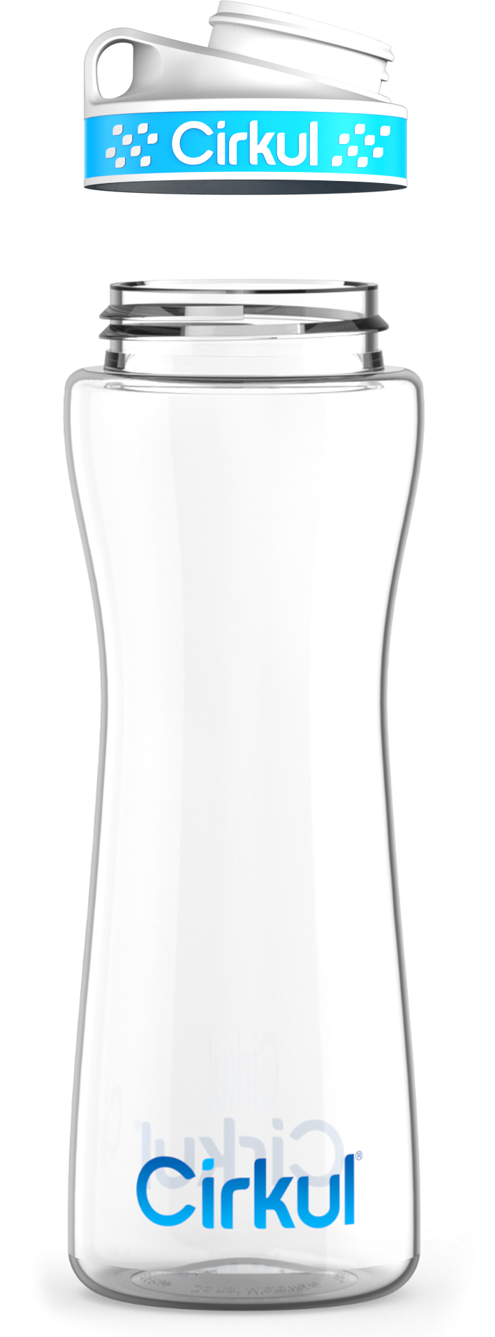Custom 22oz. Plastic Bottle & Comfort Grip Lid vj36v p847q