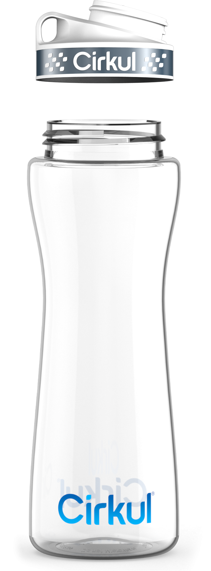 Custom 22oz. Plastic Bottle & Comfort Grip Lid vj36v p847q