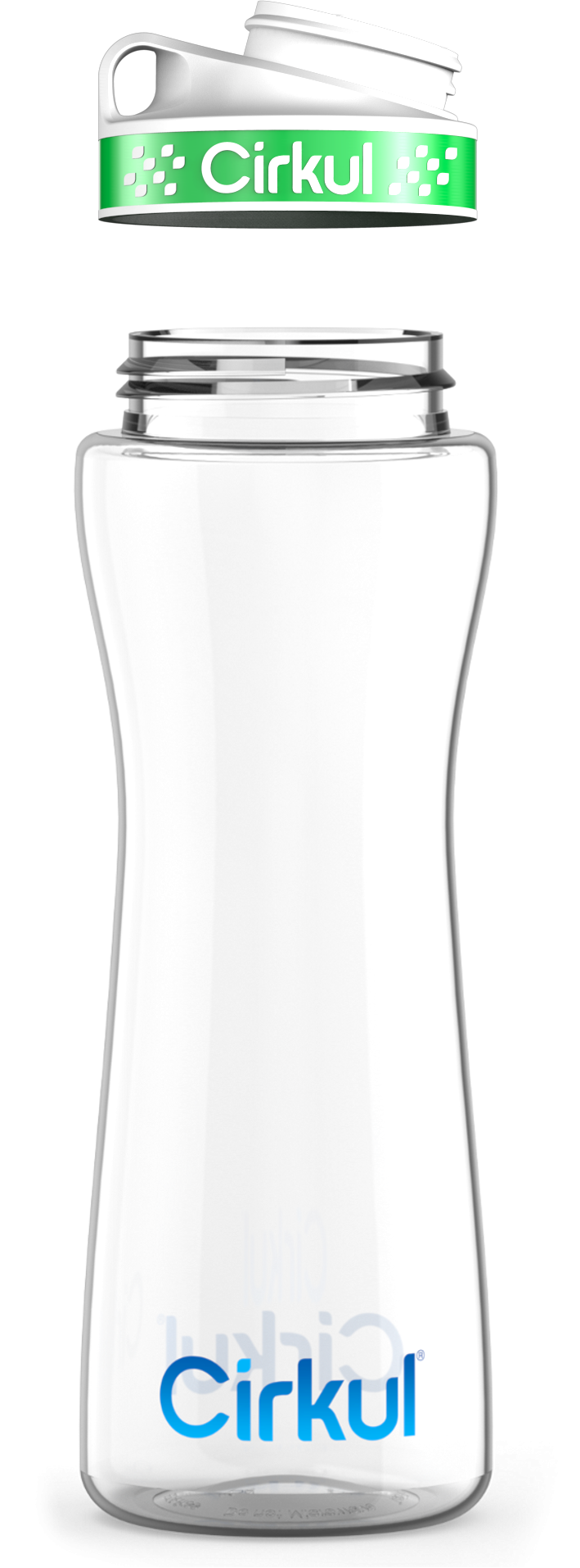 Custom 22oz. Plastic Bottle & Comfort Grip Lid vj36v p847q