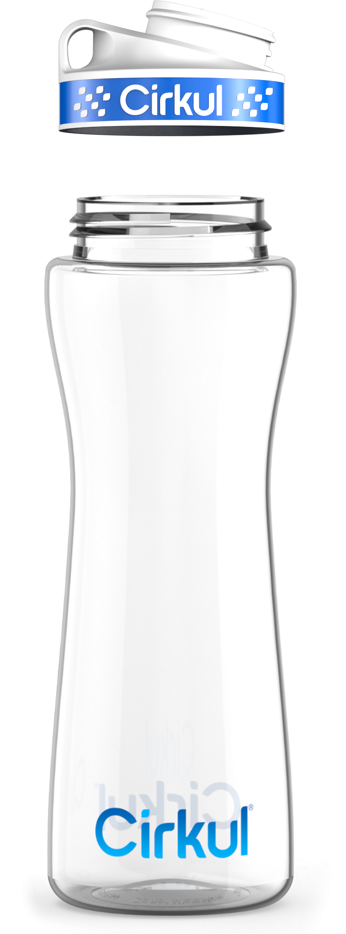 Custom 22oz. Plastic Bottle & Comfort Grip Lid vj36v p847q