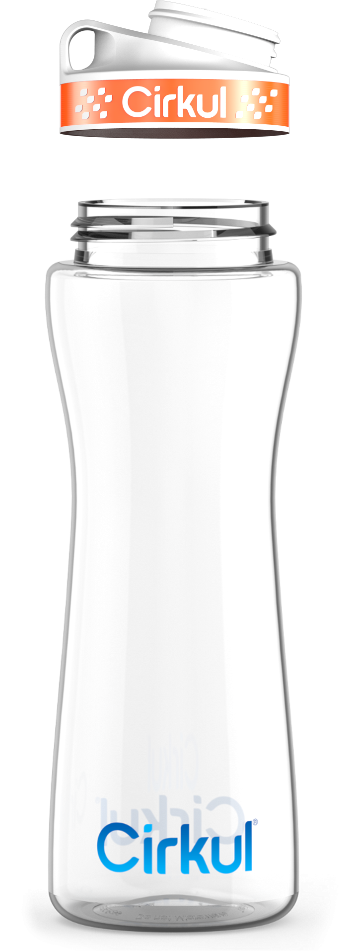 Custom 22oz. Plastic Bottle & Comfort Grip Lid vj36v p847q