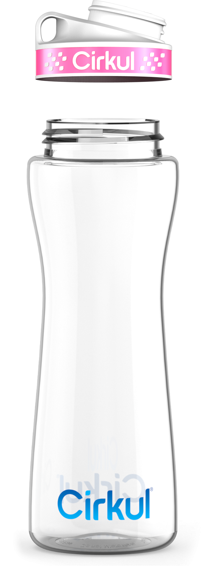 Custom 22oz. Plastic Bottle & Comfort Grip Lid vj36v p847q