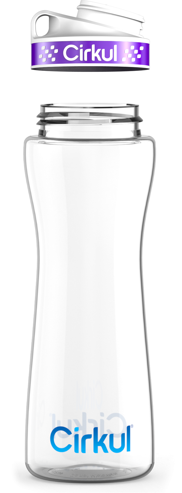 Custom 22oz. Plastic Bottle & Comfort Grip Lid vj36v p847q