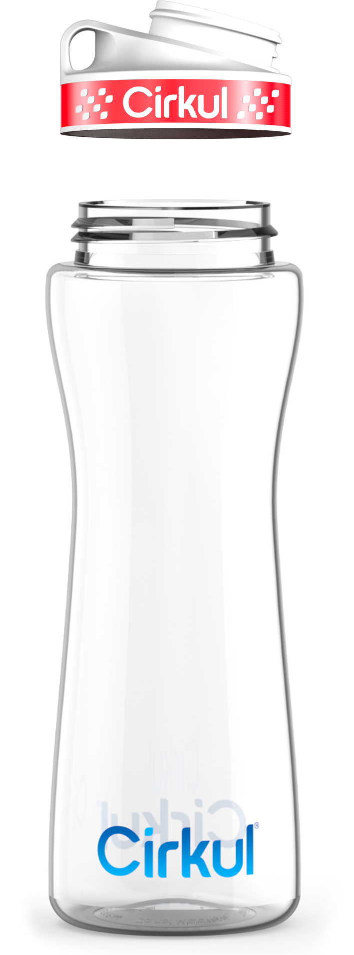 Custom 22oz. Plastic Bottle & Comfort Grip Lid vj36v p847q