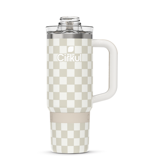 Limited Edition: 30oz. Taupe Tartan Travel StrawSip™ Tumbler nu4xg ge3kv