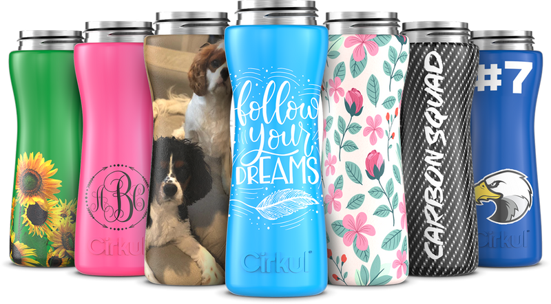 Custom 22oz. Stainless Steel Bottle & Comfort Grip Lid ertwg y8tbm